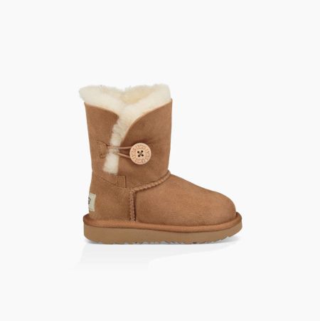 UGG Bailey Button II Brown Boots for Toddlers (HPCR21754)